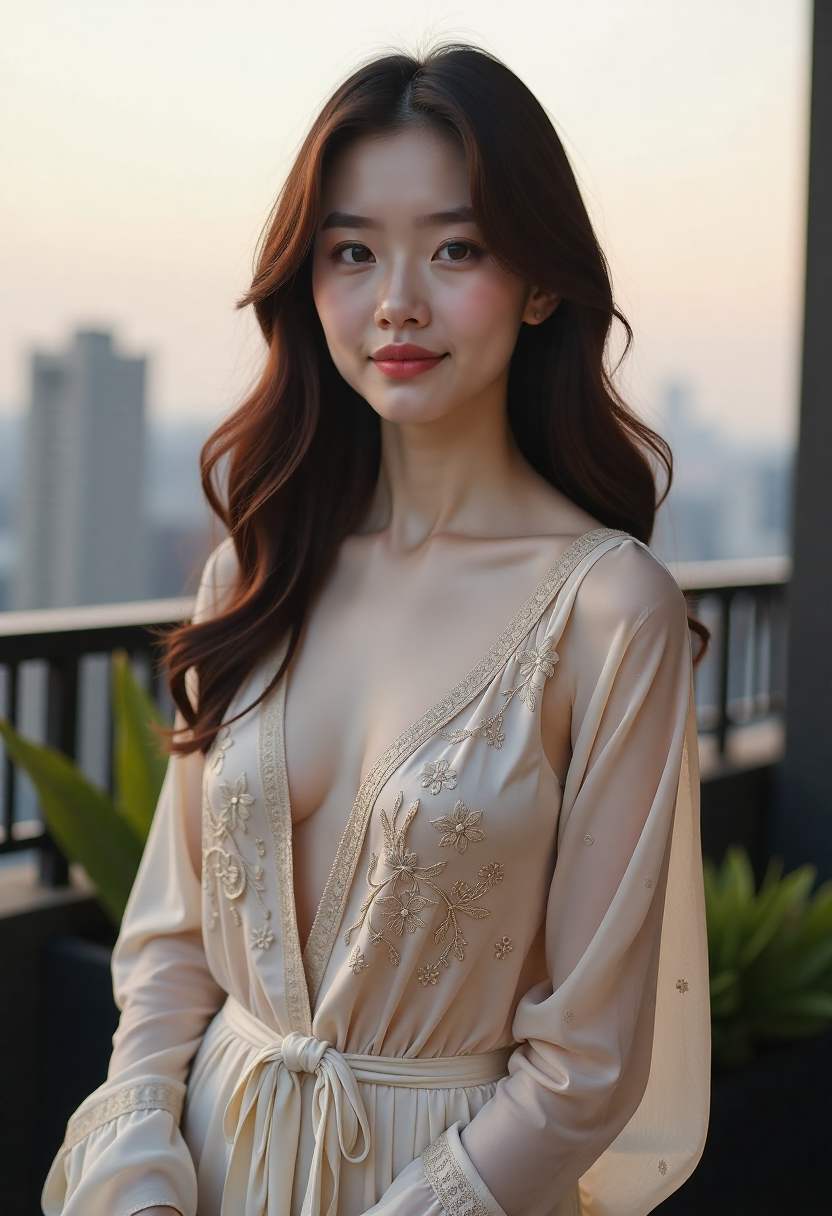 加班后的灯火动画海报
